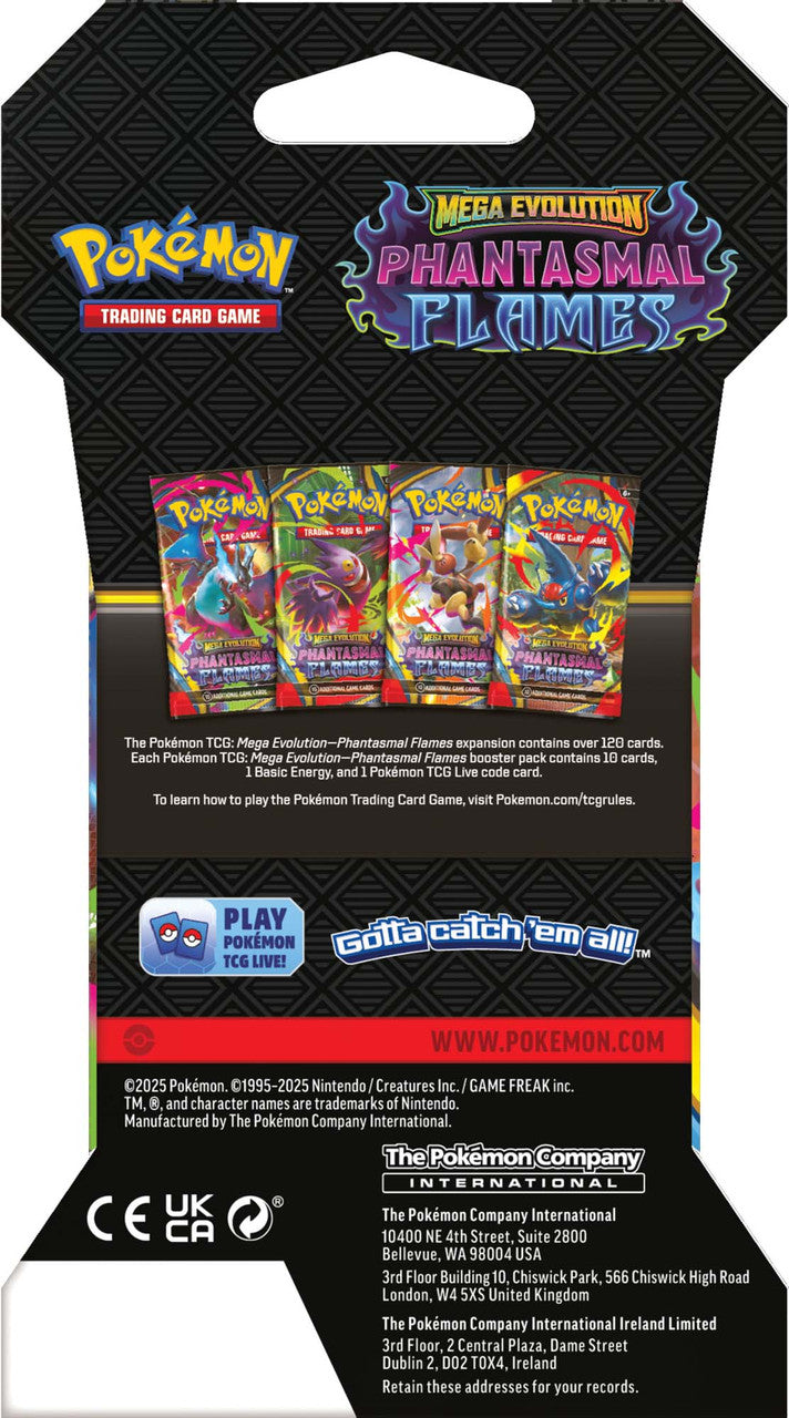 Pokémon TCG: Mega Evo Phantasmal Flames Blister Pack