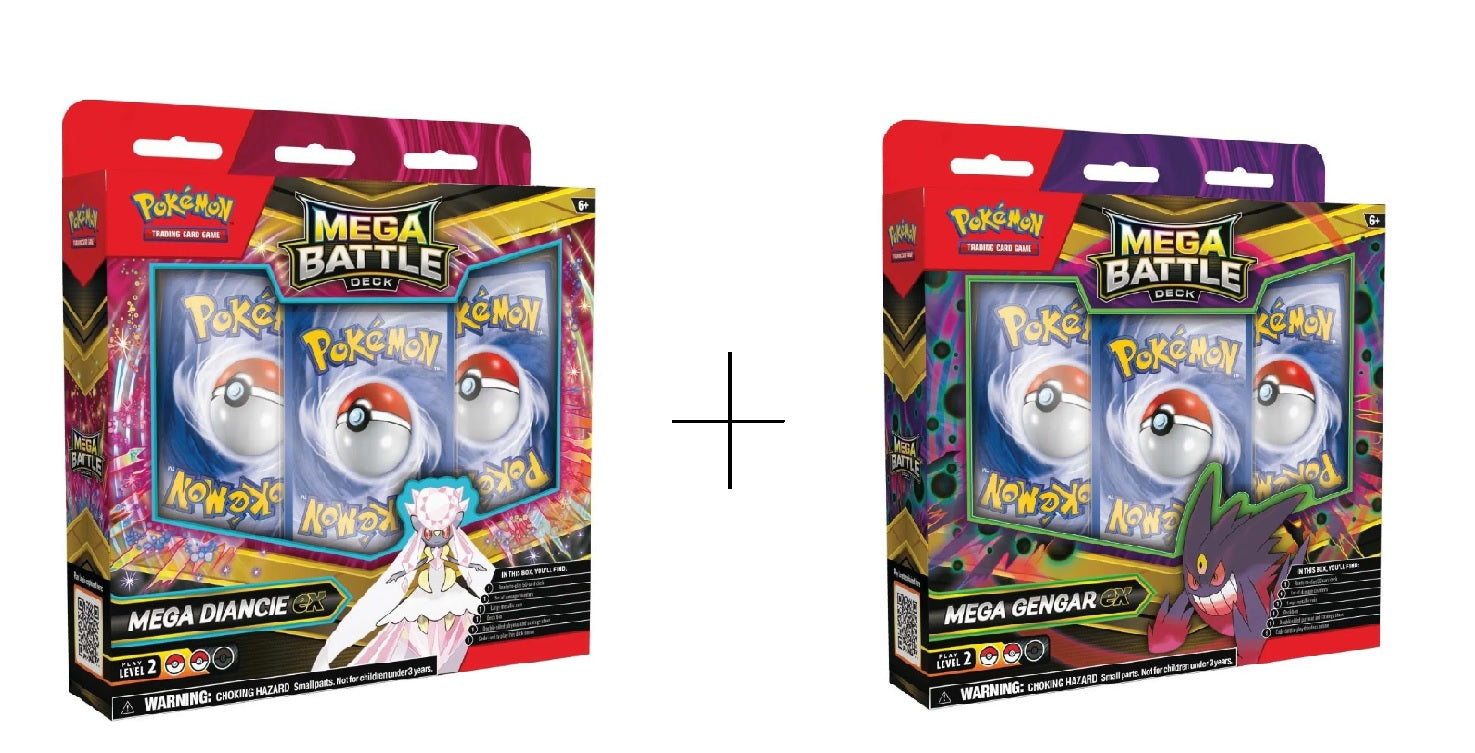 Pokémon TCG: Mega Gengar and Mega Diancie Battle Deck Set